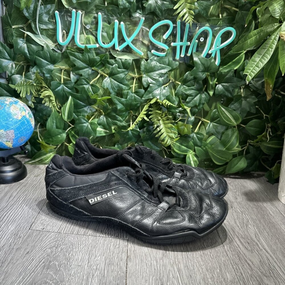 Diesel RN 93243 CHILLY Men Size US 13 UPPER Leather/Nylon Black NEED REPAIR